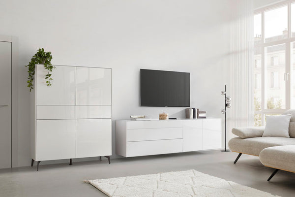 Wohnzimmer-Set -Silverstone – Elegante graue Note für Ihr Zuhause (Komplett Set, 3-St., )