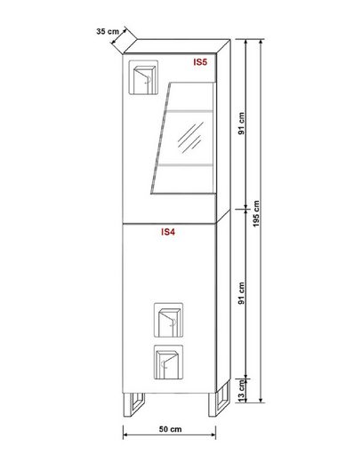 Vitrine - Präsentieren Sie Ihre Wertsachen mit einer modernen Vitrine (Regalvitrine, 1-St., Premium - R3) - Milaros Markt