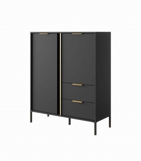Wohnzimmer-Set - LARS - Moderne Wohnlösung LARS, (Komplett-Set, 4-St., Premium - Lars) - Milaros Markt