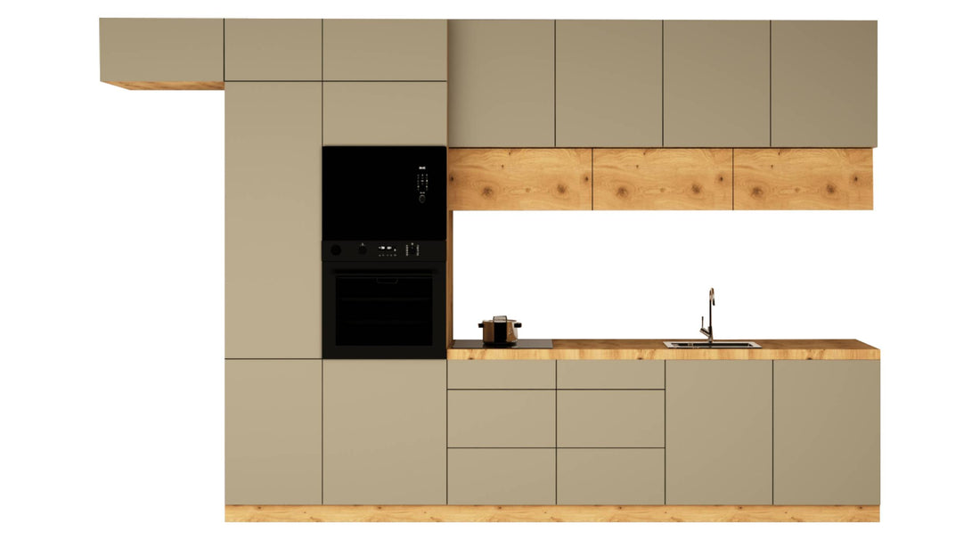Küchenzeile - Langen K18-M400 - Artisan Eiche / Beige