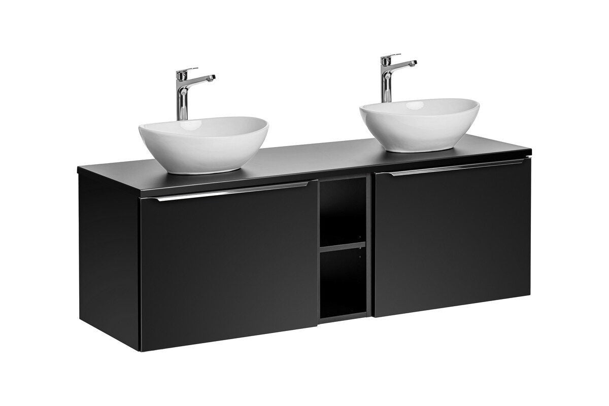 Badmöbel-Set BM192 - Santa Fe Black S - Schwarz / Matt
