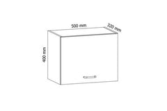 Hängeschrank 60 cm - Aspen - Schwebendes Design für eine offene und moderne Küchenatmosphäre - Milaros Markt