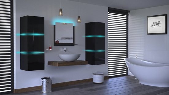Weiß glänzendes Badezimmer LUMIA 12 - Moderner Glanz für Ihr Badezimmer - Milaros Markt