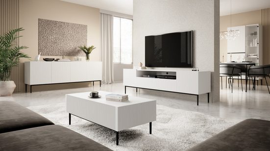 TV-Schrank 200 cm , 150 cm - NICOLE - Modernes Design mit Balance zwischen Stil und Leistung. - Milaros Markt