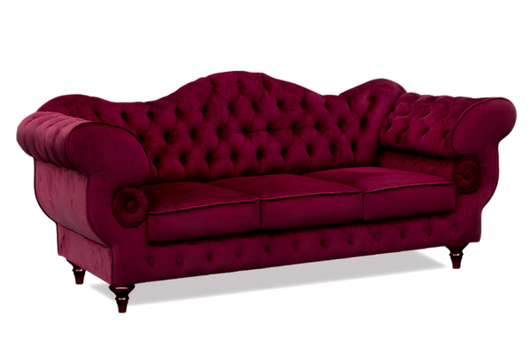 Gloria - Chesterfield Sofa - Hochwertiges - Garantierte Qualität - Elegantes Design -, 1.St x 3-Sitzer Sofa - Milaros Markt