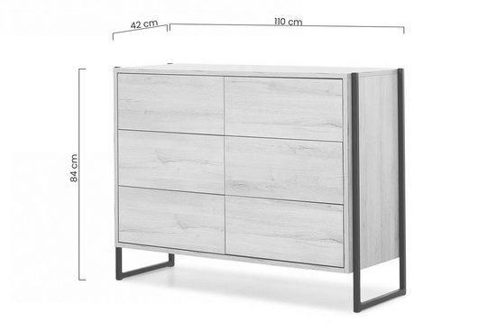 Kommode - Loft - Moderne mit minimalistischem Stil für zeitgemäßes Wohnen. - Milaros Markt