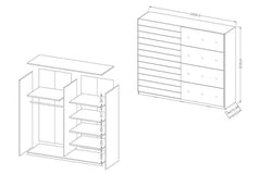 Schlafzimmer-Set - Beta - Elegante Lösungen für erholsame Nächte. - Milaros Markt
