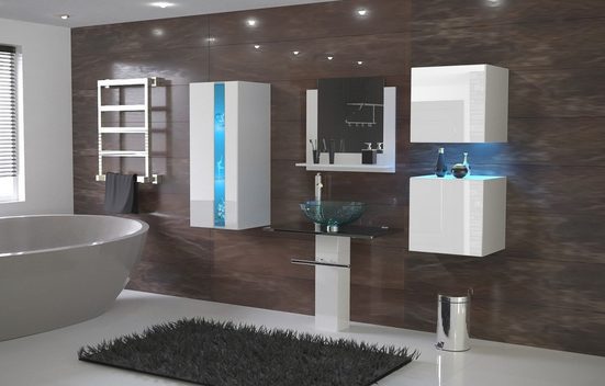 Badmöbel-Set - ALIUSS - tilvolle Badezimmerausstattung für Ihr Zuhause. - Milaros Markt