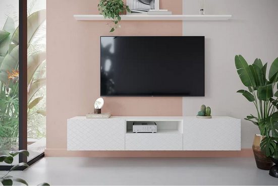 TV-Schrank - SCALIA - Tolles Design für die organisierte Aufbewahrung Ihrer Geräte. - Milaros Markt