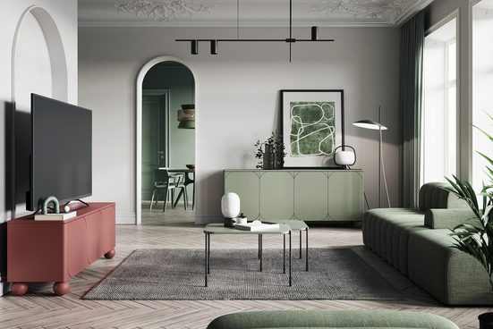 TV-Schrank - SONATIA II - Exquisites Design aus hochwertigen Materialien. - Milaros Markt