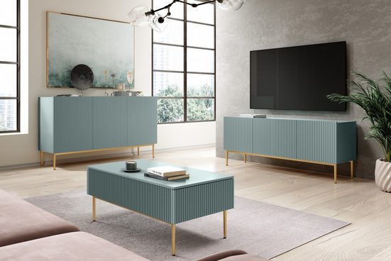 Couchtisch 120 cm - NICOLE - Eine Kombination aus Eleganz und Funktion - Milaros Markt