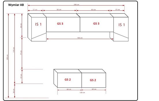 Wohnwand Weiß Hochglanz S3 Diablo - Modernes Design für Ihr Wohnzimmer. - Milaros Markt