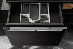 Badmöbel-Set BM13 - Santa Fe Black S  - Schwarz / Matt