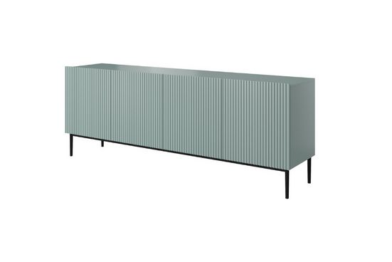 Kommode 200 cm - NICOLE - Modernes Design mit Gold Beinen. - Milaros Markt