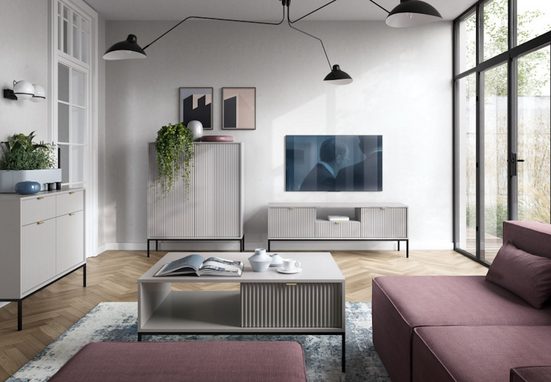 Wohnzimmer-Set - Komfort und Stil für Ihr Wohnzimmer, (Komplett Set, 4-St., Premium - STEUERUNG) - Milaros Markt