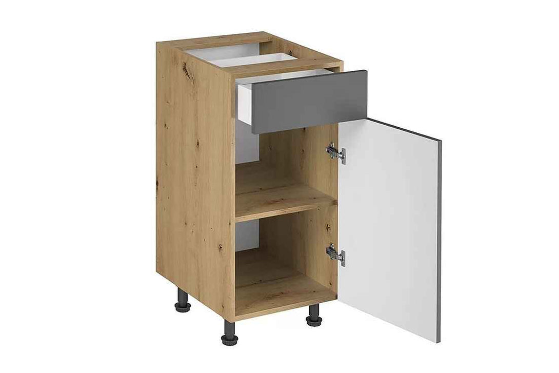 Unterschrank - Langen - Effiziente Aufbewahrungslösung für den unteren Küchenbereich. - Milaros Markt