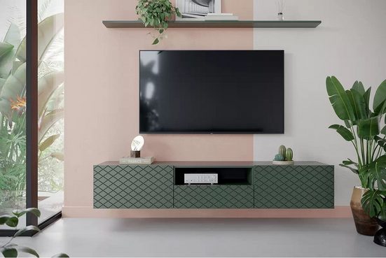 TV-Schrank - SCALIA - Tolles Design für die organisierte Aufbewahrung Ihrer Geräte. - Milaros Markt