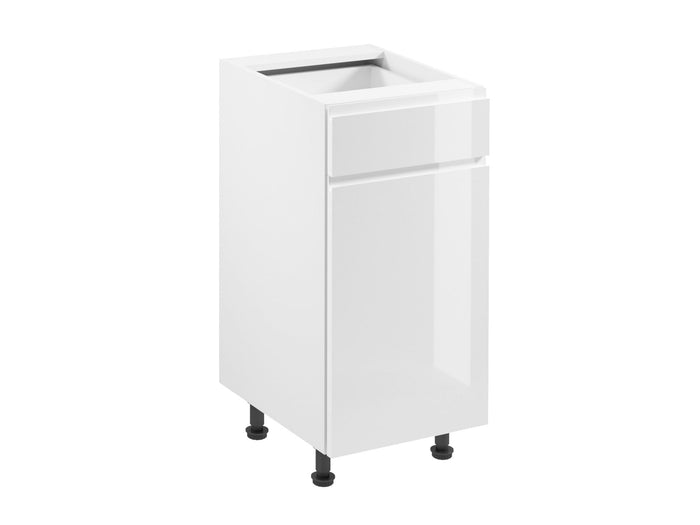 Unterschrank D40S1 R/L - Aspen - Weiß /Hochglanz