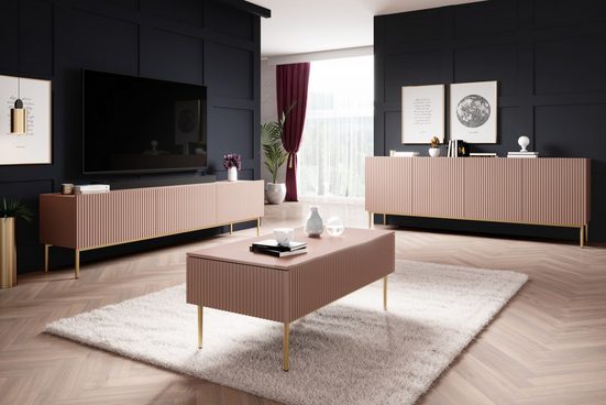 Couchtisch 120 cm - NICOLE - Eine Kombination aus Eleganz und Funktion - Milaros Markt