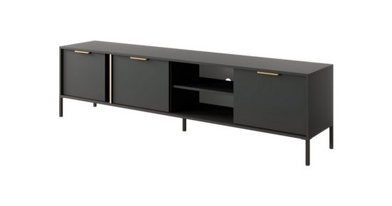 Wohnzimmer-Set - LARS - Stil und Funktionalität / WANDEINHEIT2, (Komplett-Set, 4-St) - Milaros Markt