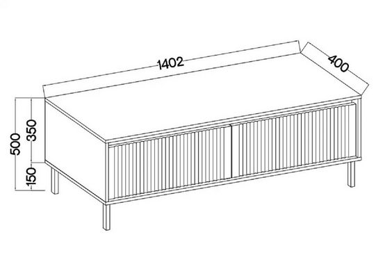 TV-Schrank - Kasalia - Design, das dem Wohnzimmer eine elegante Note verleiht. - Milaros Markt