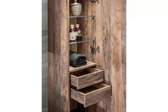 Badezimmer Hängeschrank - Santa Fe Oak - Durchdachtes Design für effektiven Stauraum. - Milaros Markt