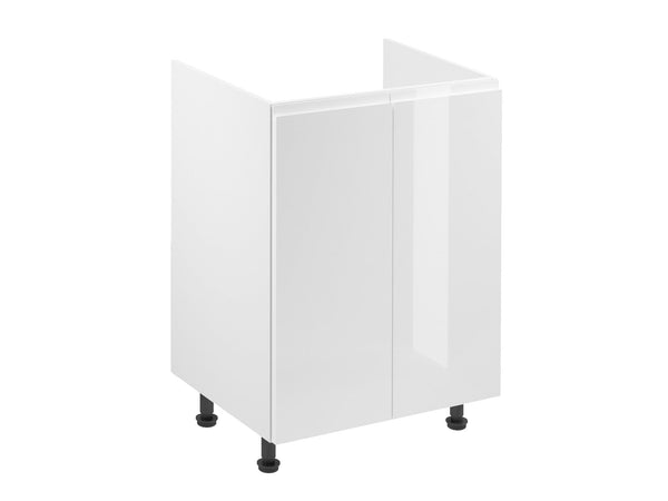 Spülenschrank D60Z - Aspen -  Weiß / Hochglanz