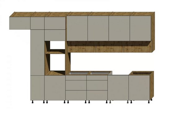 Küchenzeile - Stil und Effizienz vereint, (Komplett Set) - Milaros Markt