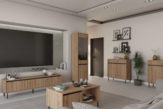 TV-Schrank - Kasalia - Design, das dem Wohnzimmer eine elegante Note verleiht. - Milaros Markt