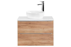 Waschbeckenschrank - Capri Oak - Intelligente Lösungen für stilvolle Badezimmerorganisation. - Milaros Markt