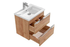 Waschbeckenschrank - Capri Oak - Intelligente Lösungen für stilvolle Badezimmerorganisation. - Milaros Markt