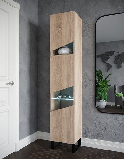 Vitrine - Präsentieren Sie Ihre Sammlerstücke stilvoll (Vitrine, 1-St., Premium -R6) - Milaros Markt