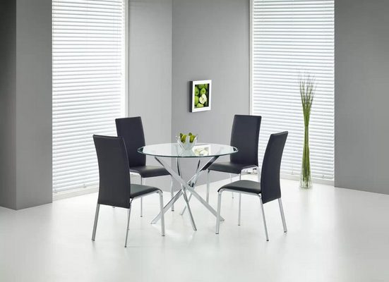 Esstisch - Raymond - Elegantes Design mit Glasoberfläche. - Milaros Markt