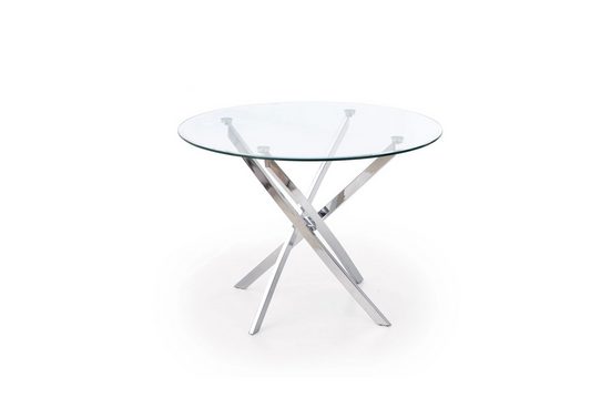 Esstisch - Raymond - Elegantes Design mit Glasoberfläche. - Milaros Markt