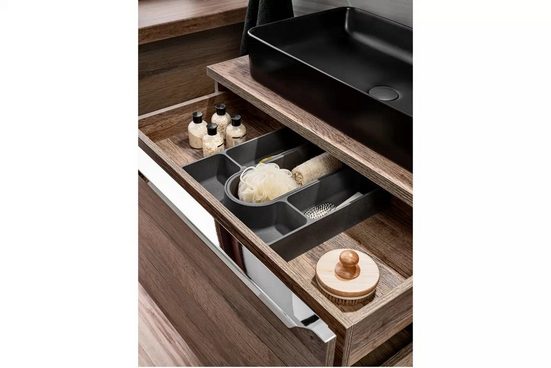 Waschbeckenschrank - Santa Fe Oak - Mit einem modernen und luxuriösen Design. - Milaros Markt