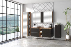 Badezimmer Hochschrank - Capri Cosmos - Platzsparend und funktional. - Milaros Markt
