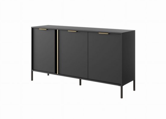 Wohnzimmer-Set - LARS - Stil und Funktionalität / WANDEINHEIT2, (Komplett-Set, 4-St) - Milaros Markt