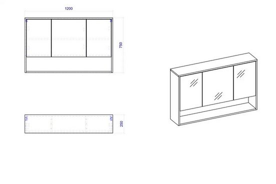 Waschbeckenschrank - Borneo - Effektive Badezimmerorganisation. - Milaros Markt