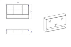 Waschbeckenschrank - Borneo - Effektive Badezimmerorganisation. - Milaros Markt