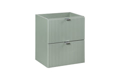 Waschbeckenunterschrank BM94 - Line Reed Green L - Schilfgrün /Coast Evoke Eiche