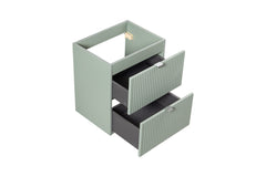 Badmöbel-Set BM83 - Line Reed Green L - Schilfgrün / Coast Evoke Eiche