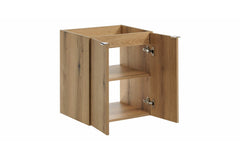 Badmöbel-Set BM235 - Nova Oak N - Coast Evoke Oak / Schwarz Matt