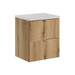 Badmöbel-Set BM232 - Nova Oak N - Coast Evoke Oak / Weiß Matt
