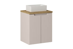 Badmöbel-Set BM165 - Nova Cashmere N - Kaschmir Matt / Coast Evoke Eiche