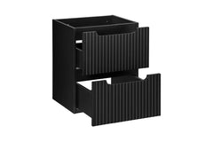 Waschbeckenunterschrank BM121 -  Nova Black N - Schwarz Matt / Coast Evoke Eiche
