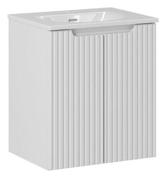 Badmöbel-Set BM114 -  Nova White N  - Weiß / Matt