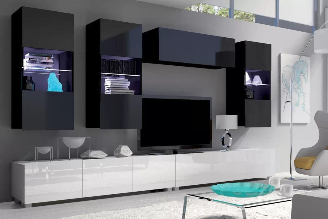 Wohnwand - Celeste - Moderne für elegantes Wohnzimmerdesign. - Milaros Markt