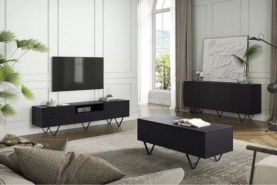 TV-Schrank - SCALIA - Modernes Design, das zu allen Dekoren passt. - Milaros Markt
