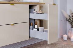 Waschbeckenunterschrank BM358 100 cm - Dalia Cashmere D - Kaschmir Matt