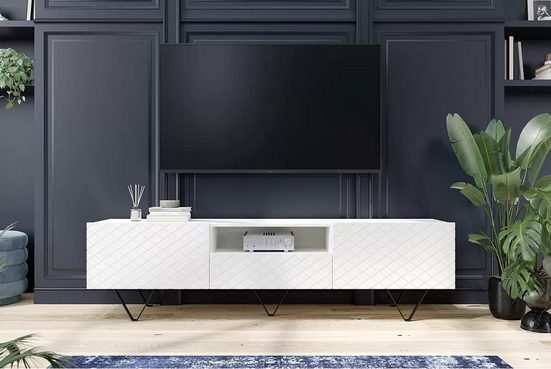 TV-Schrank - SCALIA - Modernes Design, das zu allen Dekoren passt. - Milaros Markt